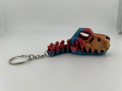 Skeleton T-Rex Keychain