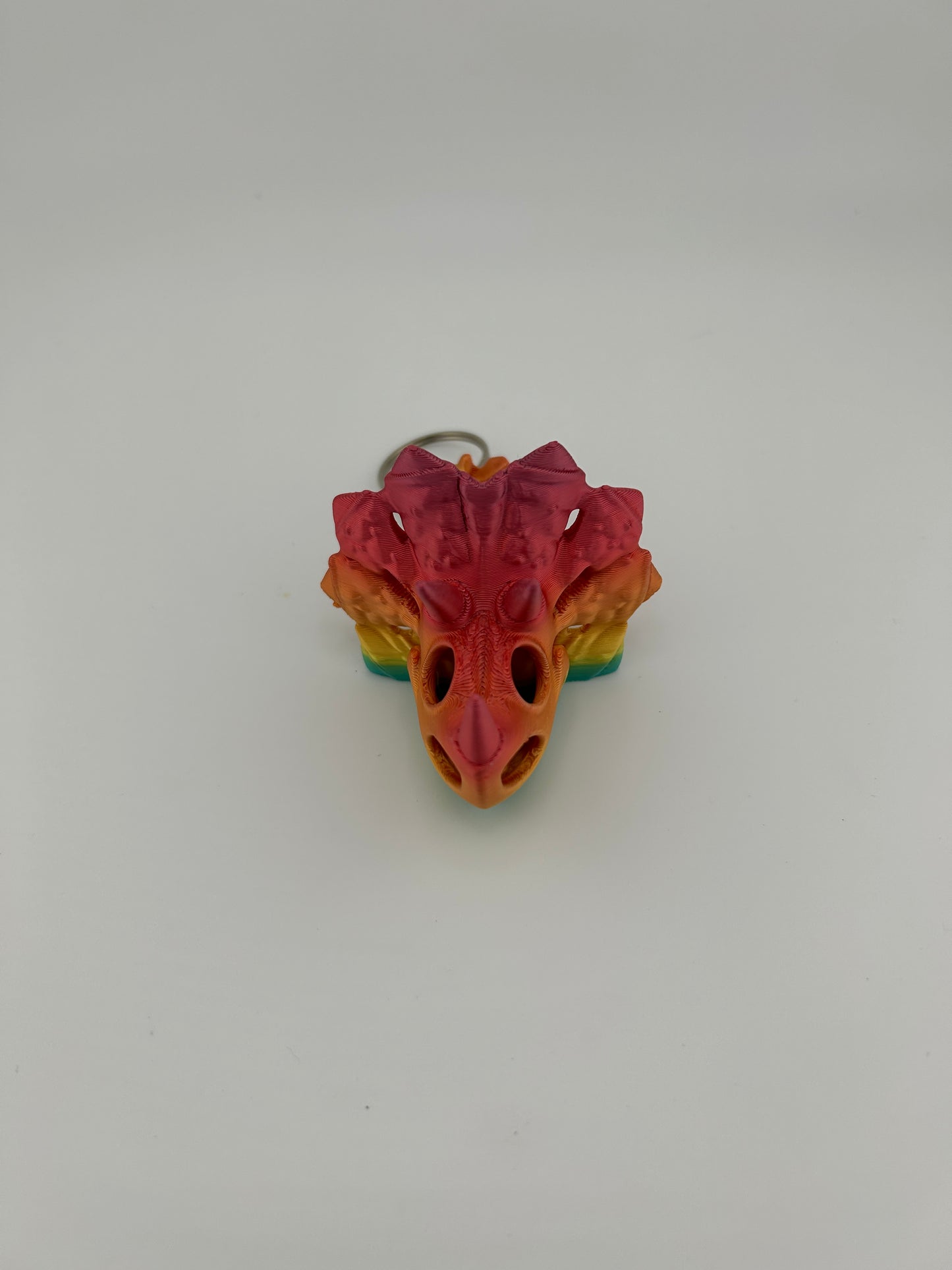 Skeleton Triceratops Keychain