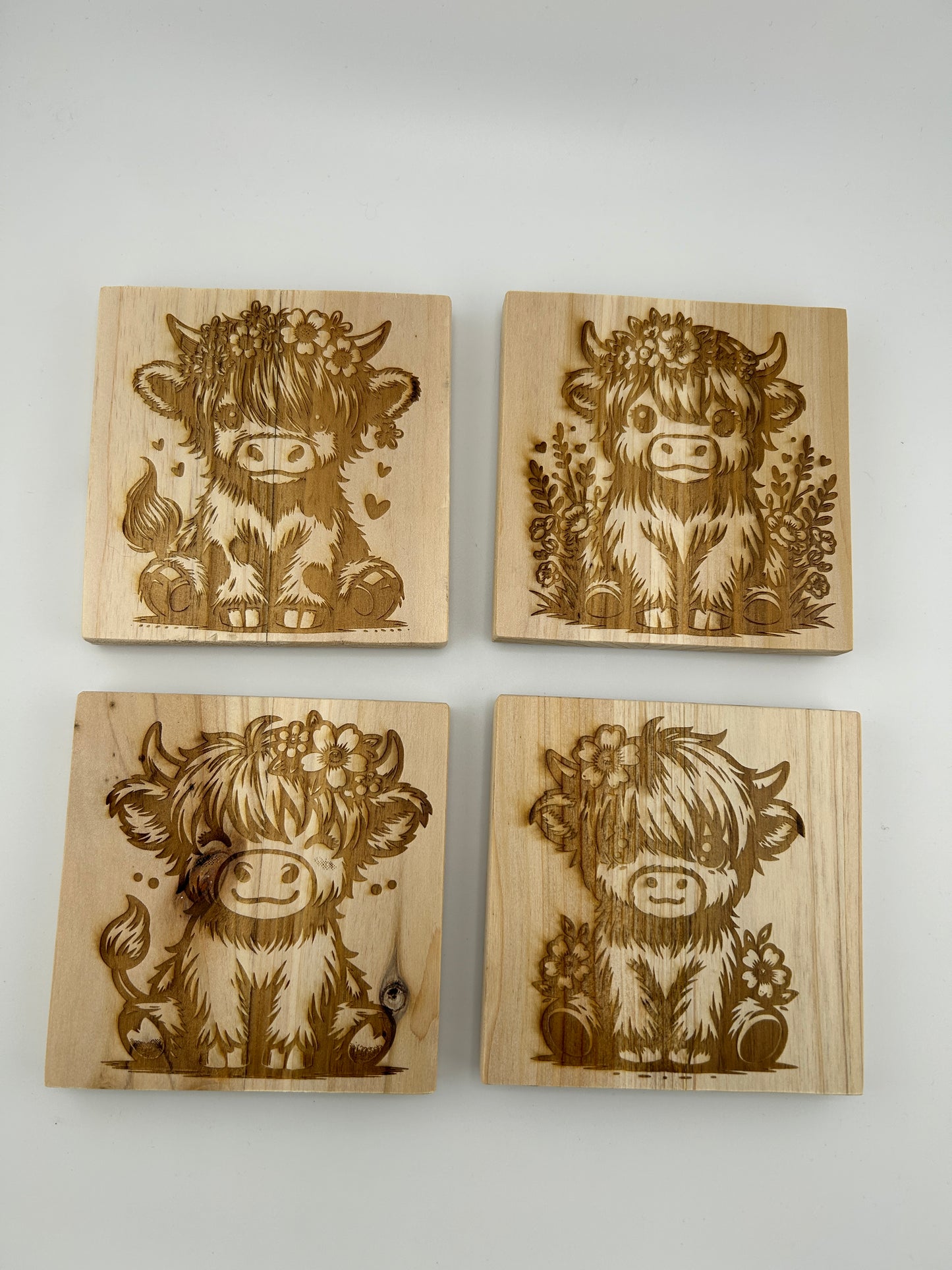 Highland Cow Coasters