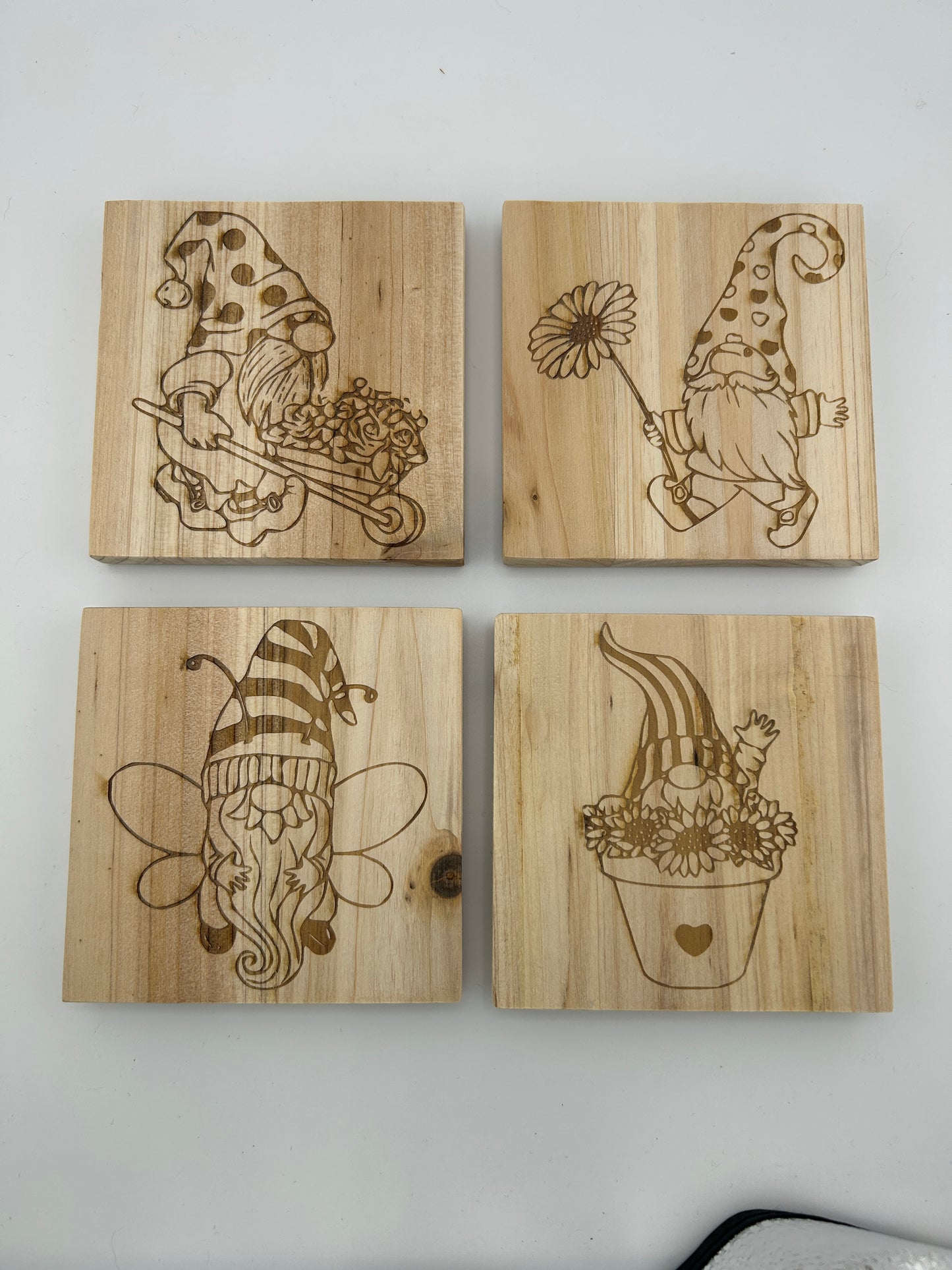 Spring Gnome Coasters