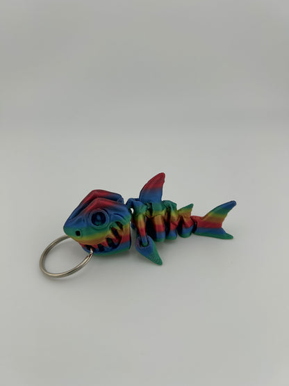 Skeleton Fish Keychain