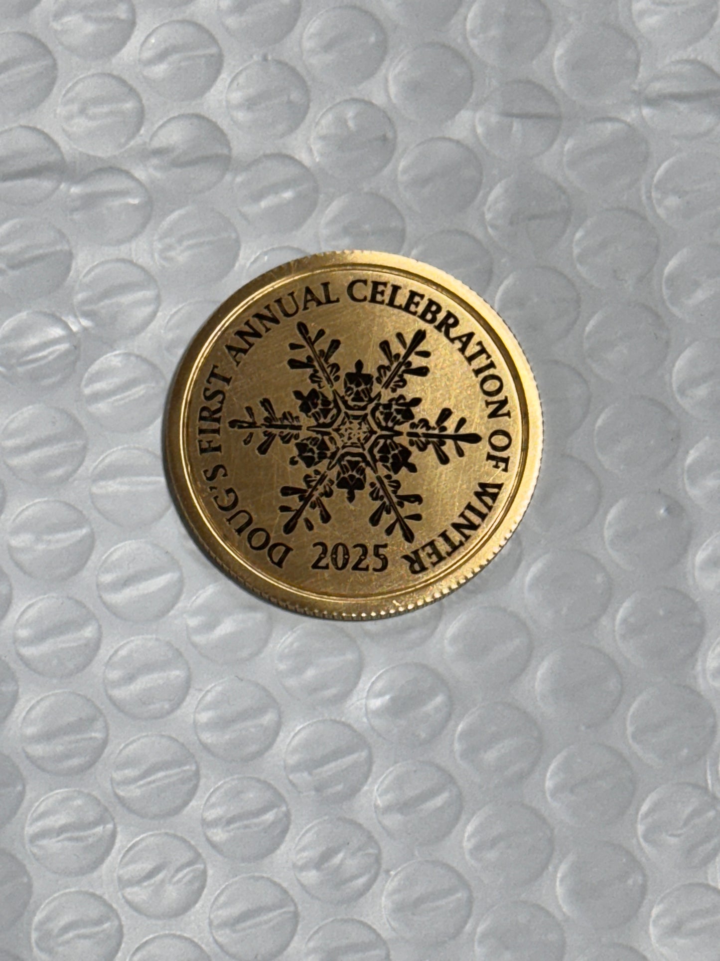 Doug’s Winter Party 2025 Challenge Coin