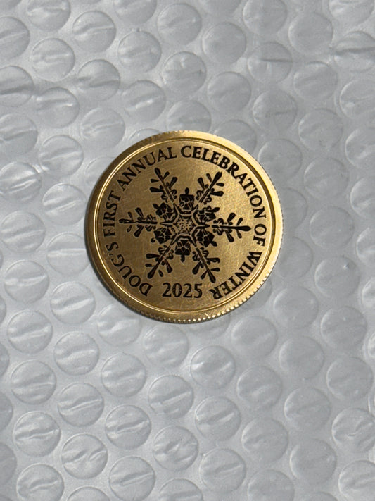 Doug’s Winter Party 2025 Challenge Coin