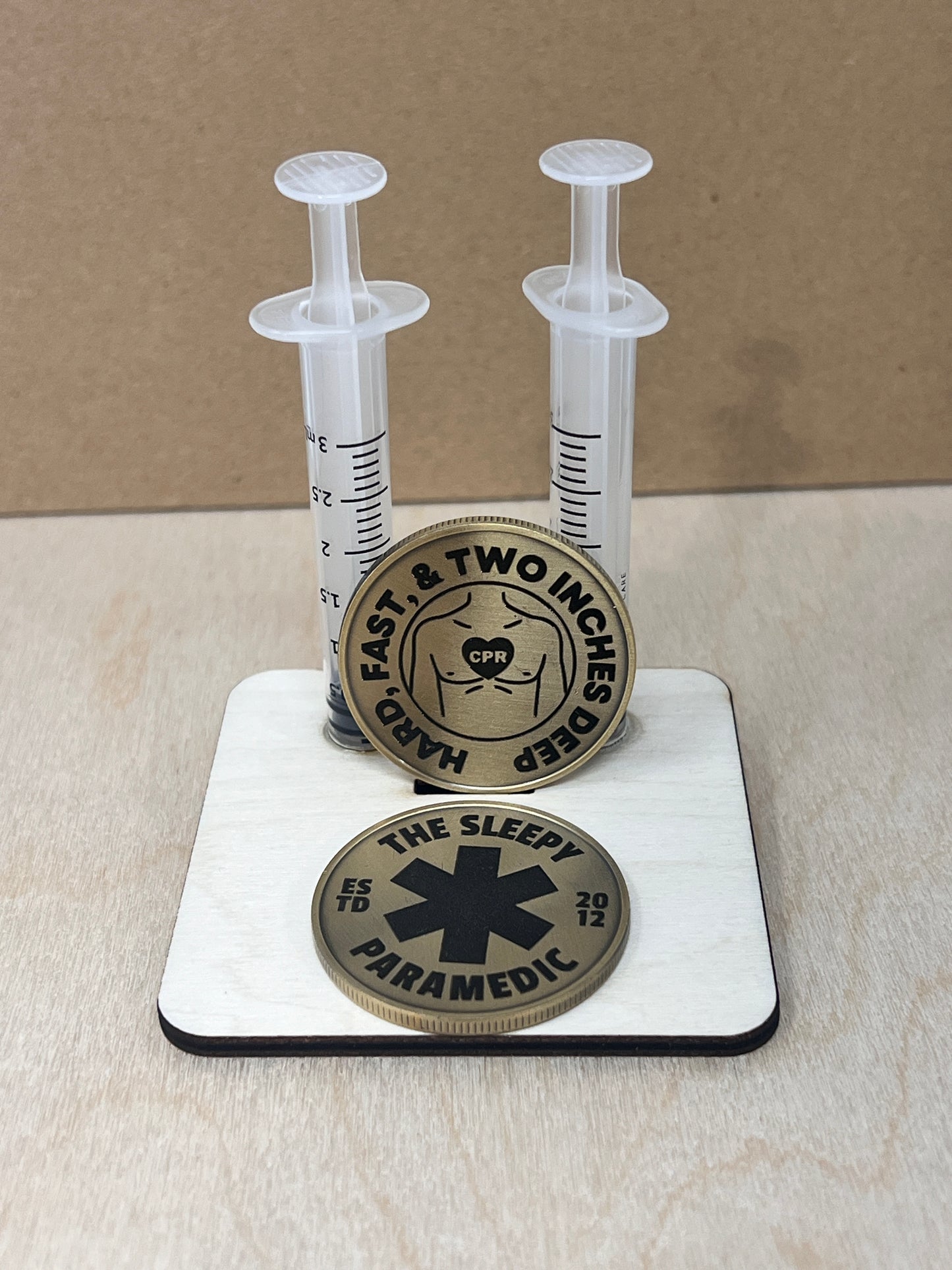 SLEEPY PARAMEDIC CHALLENGE COIN - LIMITED EDITION