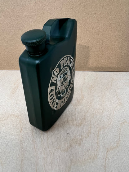 Sleepy Paramedic NATO Style Fuel Can/Jerry Can Flask - 5oz - Green