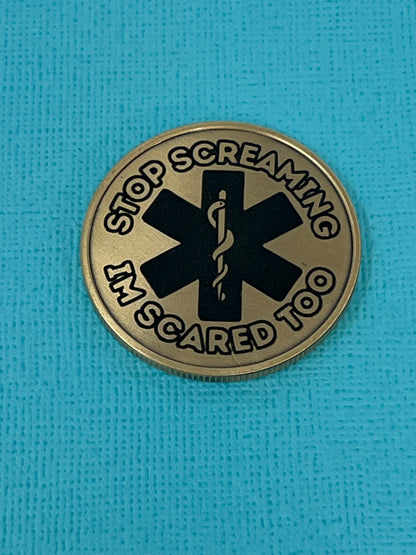 SLEEPY PARAMEDIC CHALLENGE COIN - LIMITED EDITION