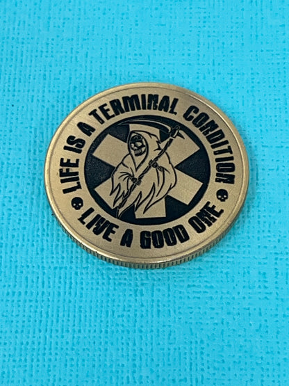 SLEEPY PARAMEDIC CHALLENGE COIN - LIMITED EDITION