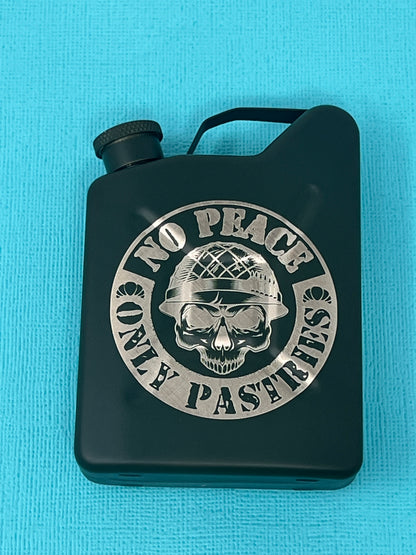 Sleepy Paramedic NATO Style Fuel Can/Jerry Can Flask - 5oz - Green