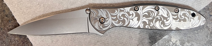 KERSHAW LEEK - SCROLL ENGRAVED