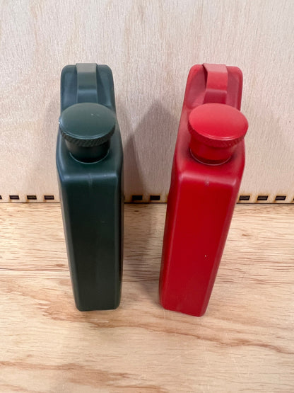 NATO Style Fuel Can/Jerry Can Flask - 5oz Blank - Fuel Red or NATO Green